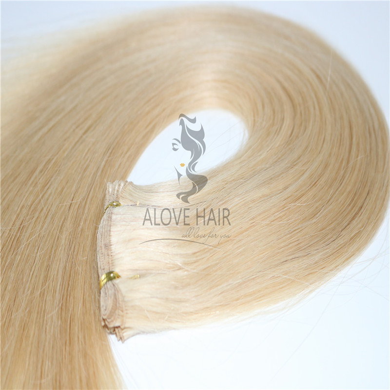 Wholesale cuticle intact remy hand tied extensions for ohio hair stylist