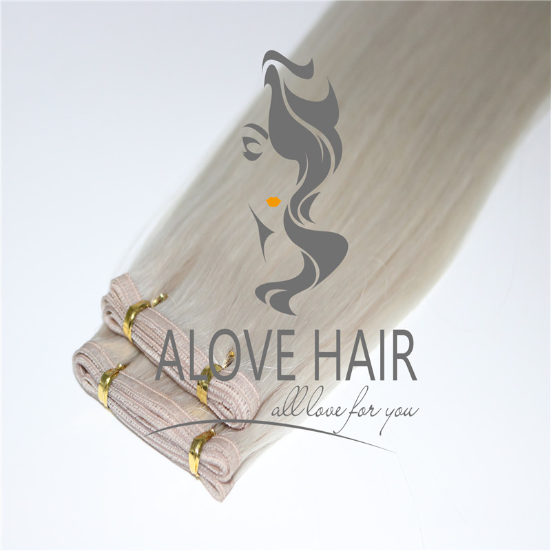 China super flat weft hair extensions supplier