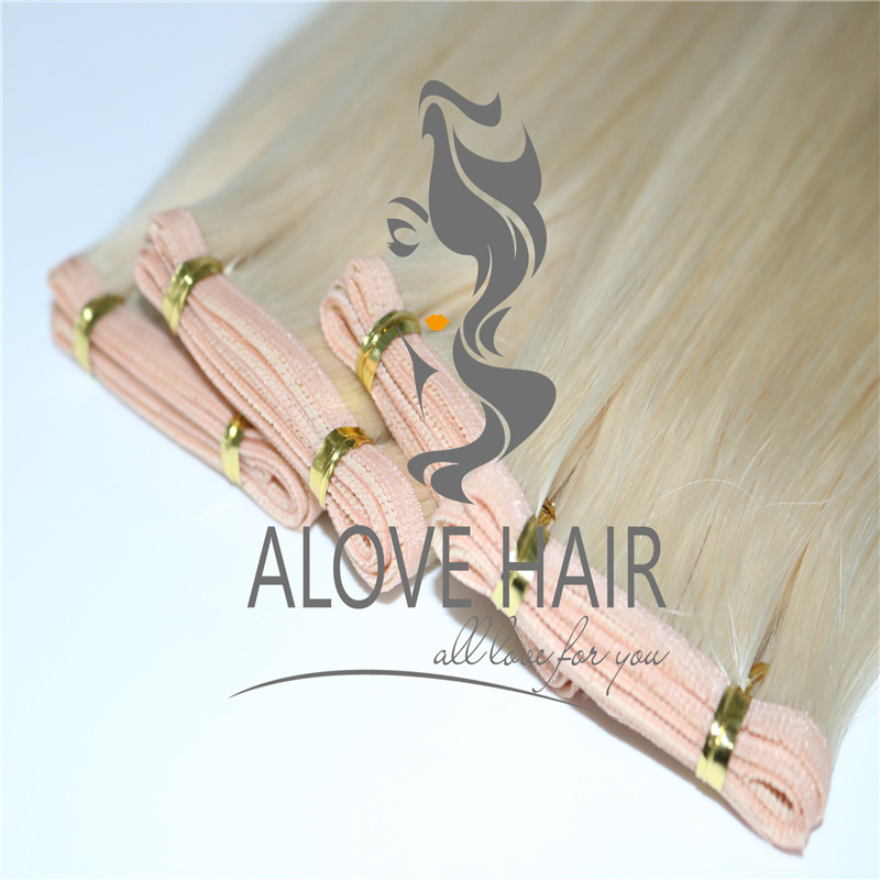 Cuticle intact flat track weft extensions wholesaler in China