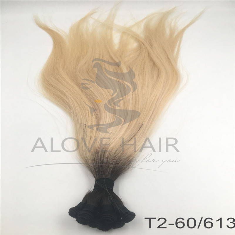 High quality hand tied wefts