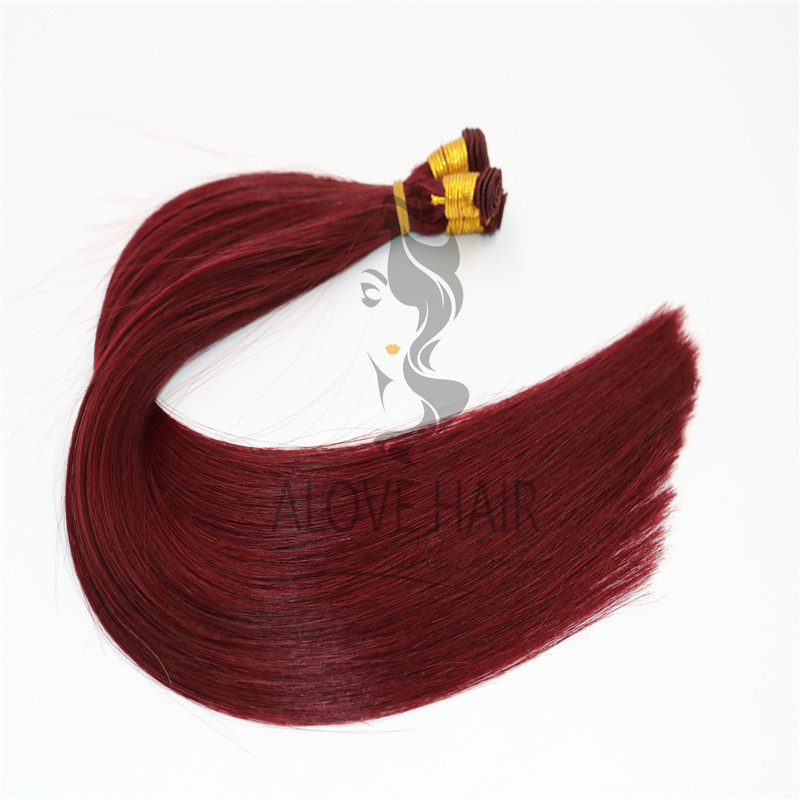 High quality handtied wefts hair extensions