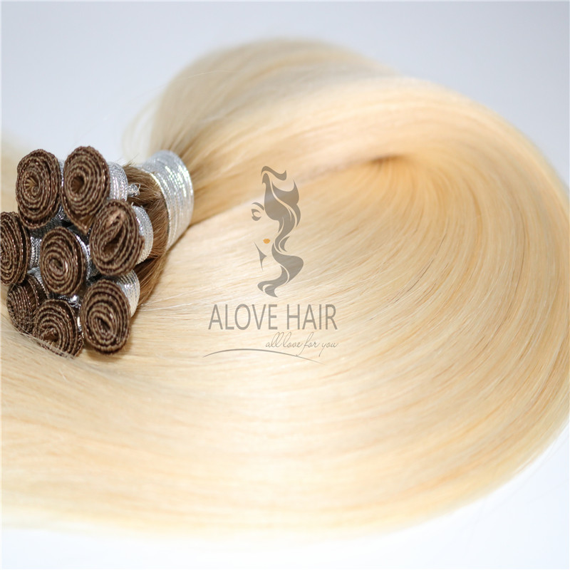 Wholesale different hand tied extension colors hand tied wefts