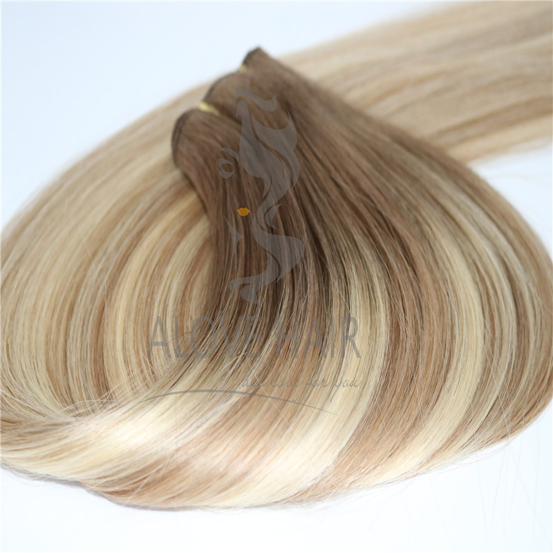 Wholesale full cuticle hand tied hair extension to hand tied extension class
