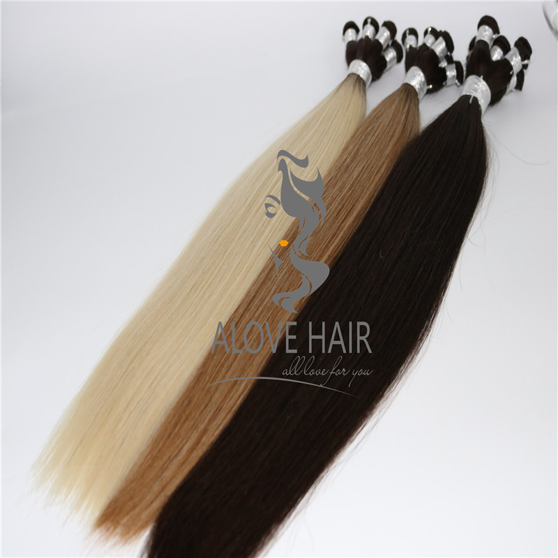 Wholesale full cuticle hand tied wefts for hand tied hair education