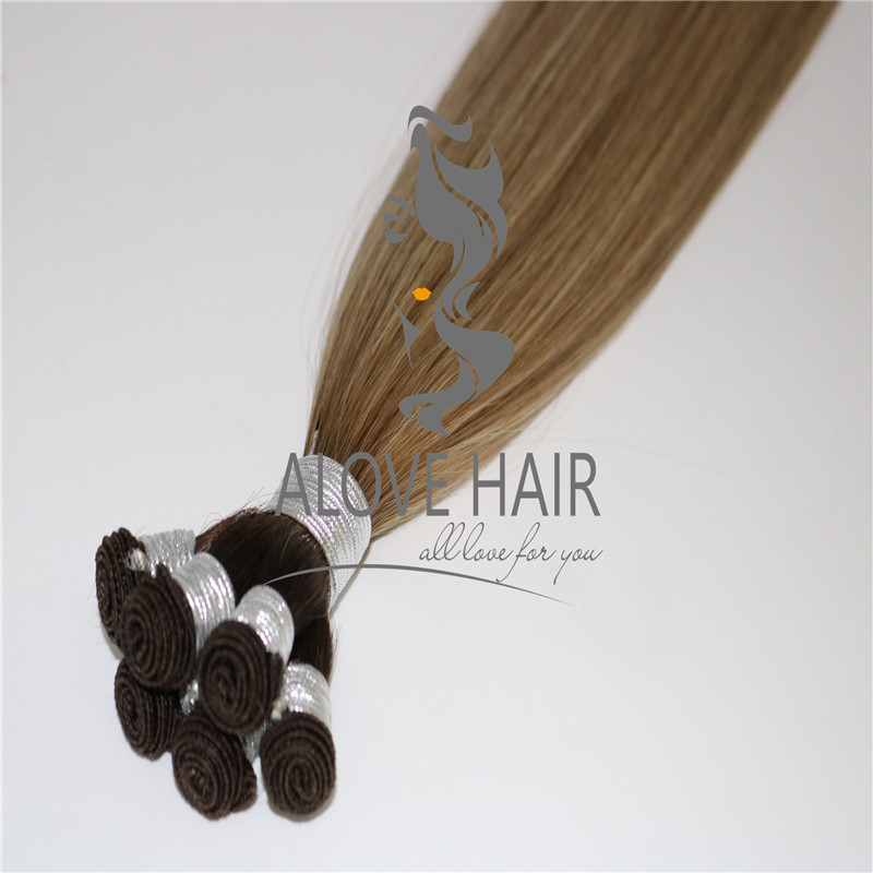 China best cuticle intact remy hand tied wefts extensions supplier