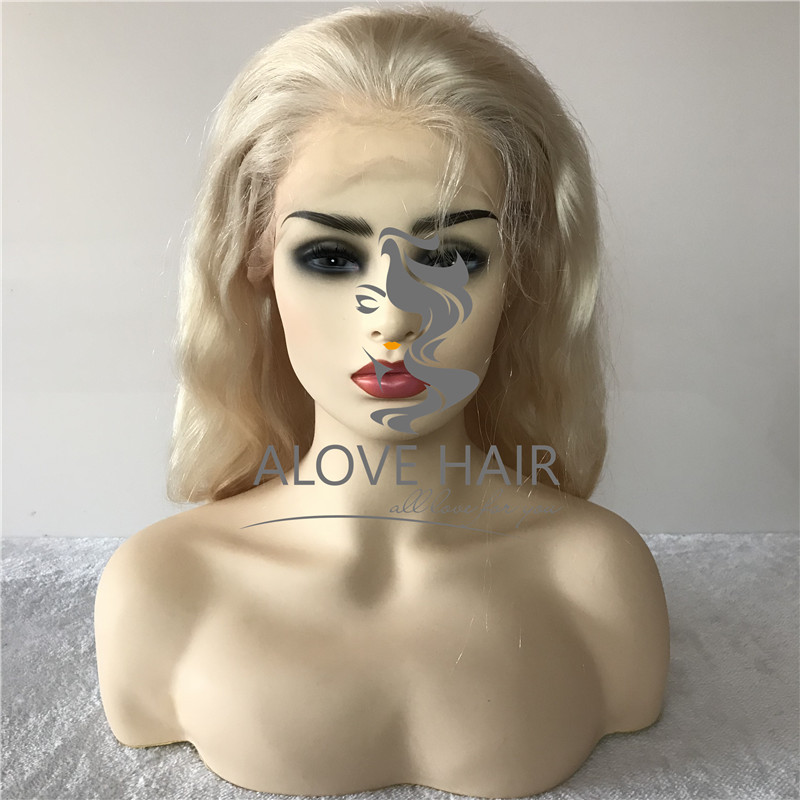Wholesale cheap blonde human hair full lace wigs