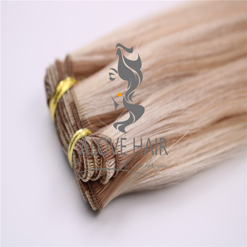 European hair hand tied extensions vendor in China 