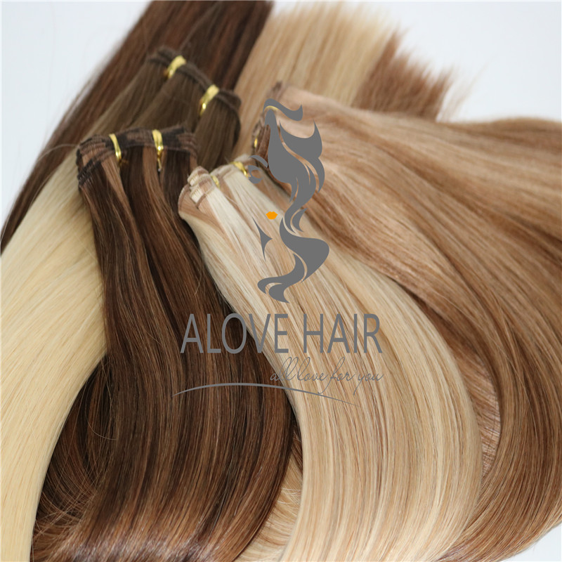 24 inch hand tied weft hair extensions wholesale