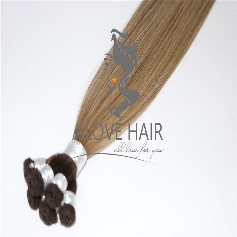 China best cuticle intact remy hand tied wefts extensions supplier