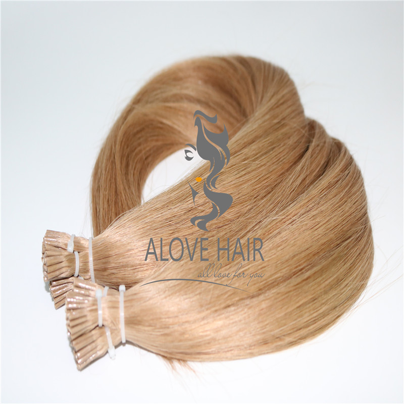 China pre bonded i tip keratin hair extensions vendor