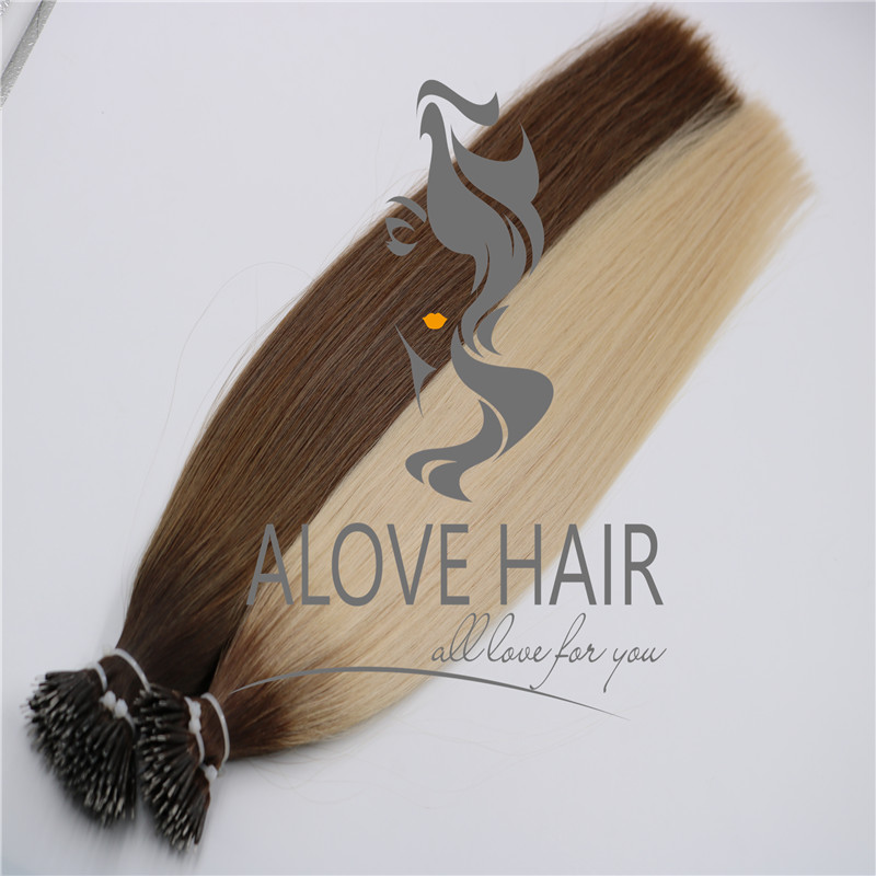 China full cuticle nano bead hair extensions manufacturer