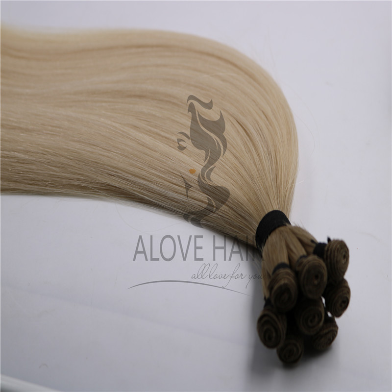 Ombre hand tied hair extensions 
