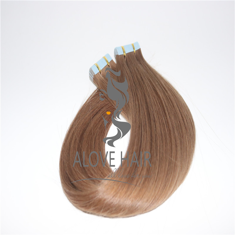 Buy 24 inch tape in hair extensions on short hair 