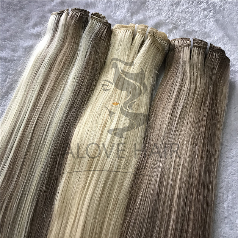 High quality cuticle intact remy clip in hair extensions vendor 